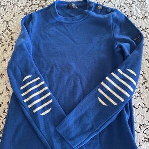 Saint James Blue Crew Neck Sweater